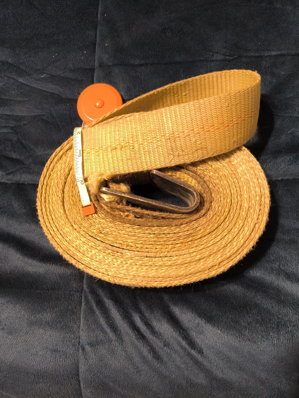 Men's Yellow Webbing Belt with Metal Buckle — Casual Utility Style